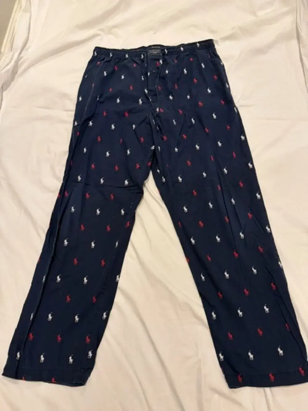 Polo Ralph Lauren Sleepwear Pajama Pants Mens Large Pony All Over Print Lounge